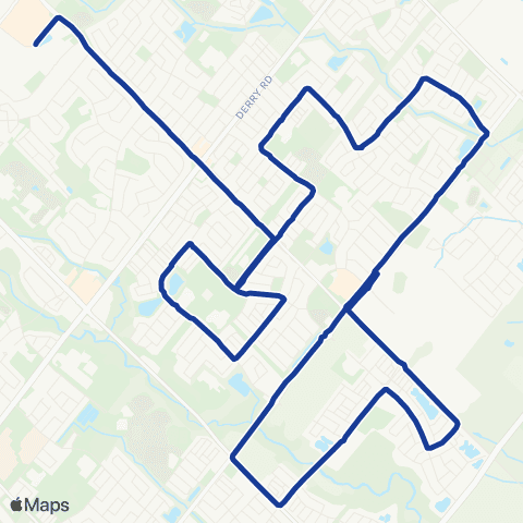 Milton Transit School Extra map