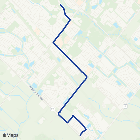 Milton Transit School Extra map