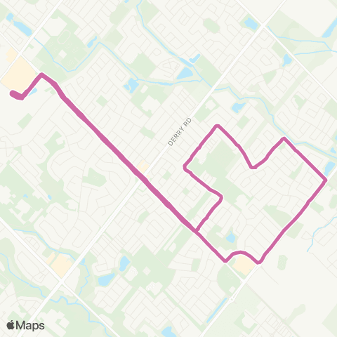 Milton Transit Thompson / Clark map