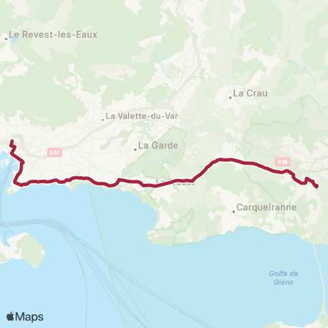 Mistral Gare (Toulon) - Espace 3000 map