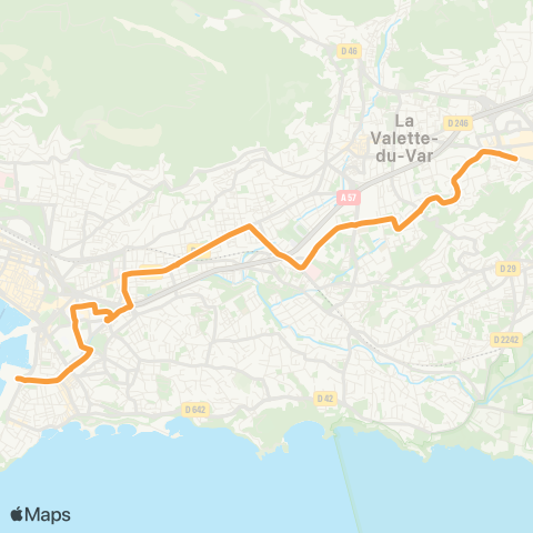 Mistral Art. de Marine - Ste Claire map