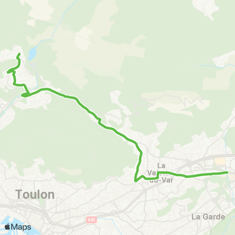 Mistral Revest / Campus La Garde - La Valette map