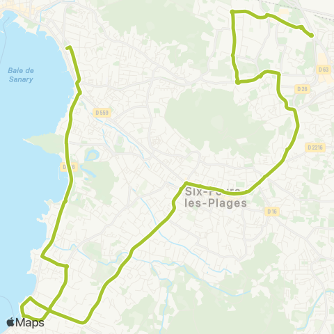 Mistral Langevin - Gare (Ollioules / Sanary) map