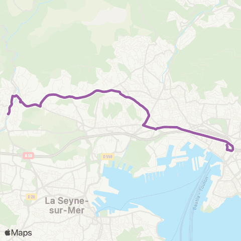 Mistral La Baume - Blache map