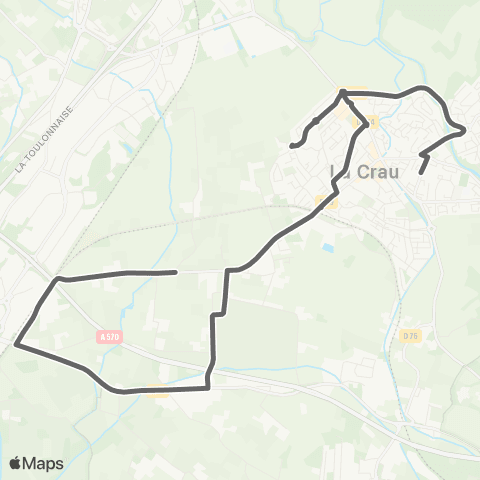 Mistral Scolaires Collège Fenouillet depuis Ruytèle - Ch. Long map