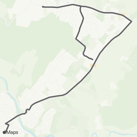 Mistral Scolaires Collège Fenouillet depuis Genévriers - Maraval map