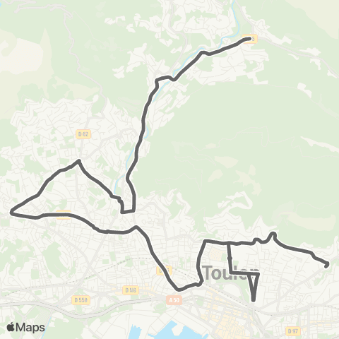 Mistral Scolaires NDMissions - Pins d'Alep depuis Ripelle map