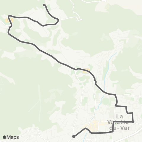 Mistral Scolaires Ec.Ronsard-Arène-Villon-Fabié depuis Tourris map