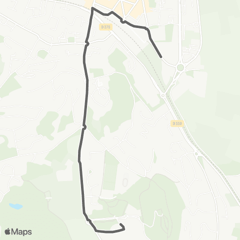 Mistral Scolaires Ecole Guynemer depuis Lycée Costebelle map