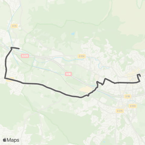 Mistral Scolaires Ferry-Aicard-Maintenon depuis Hameau Bernard map