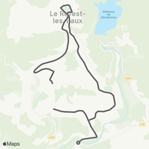 Mistral Scolaires Ecole La Salvatte depuis Oratoire (Revest) map