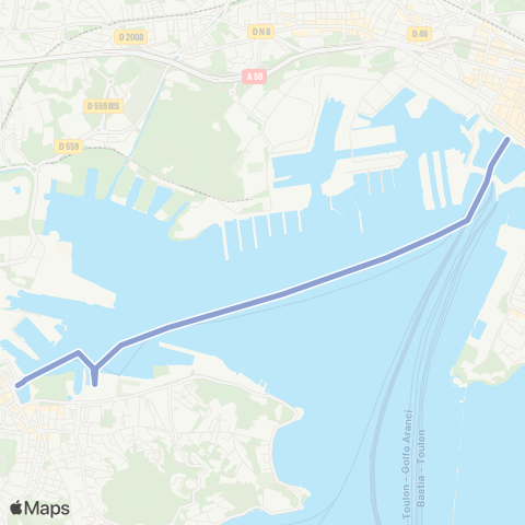 Réseau Mistral Toulon - La Seyne map