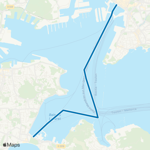 Réseau Mistral Toulon - Sablettes map