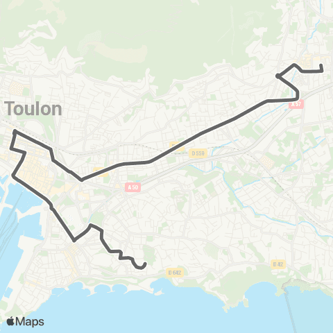 Mistral Scolaires Cours Fénelon depuis De Gaulle - St Jean du Var map