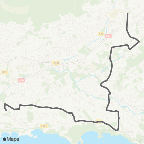 Mistral Scolaires Bon Accueil depuis De Gaulle - Pont de Suve map