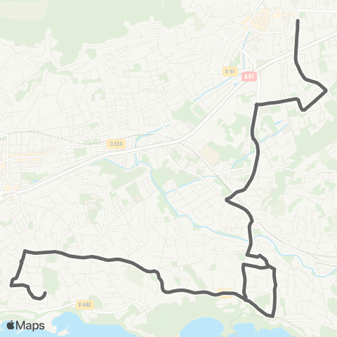 Mistral Scolaires Cours Fénelon depuis De Gaulle - Pont de Suve map