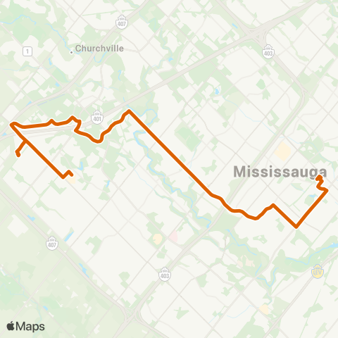 MiWay Creditview map