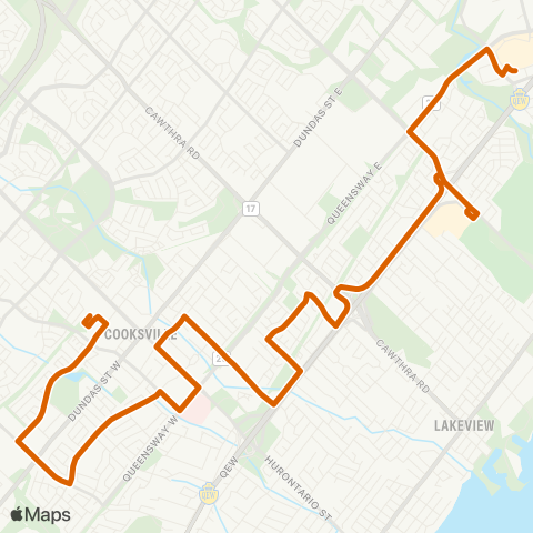 MiWay North Service Road map
