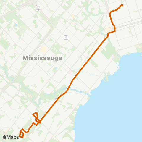 MiWay Sheridan map