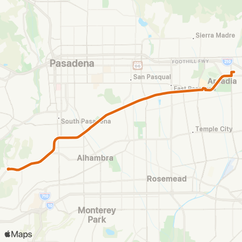 Metro Local Line map