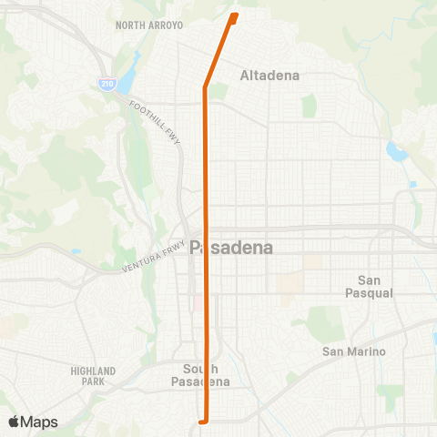 Metro Local Line map