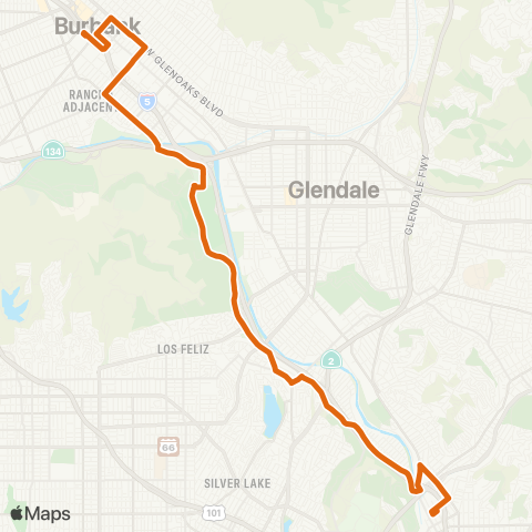 Metro Local Line map