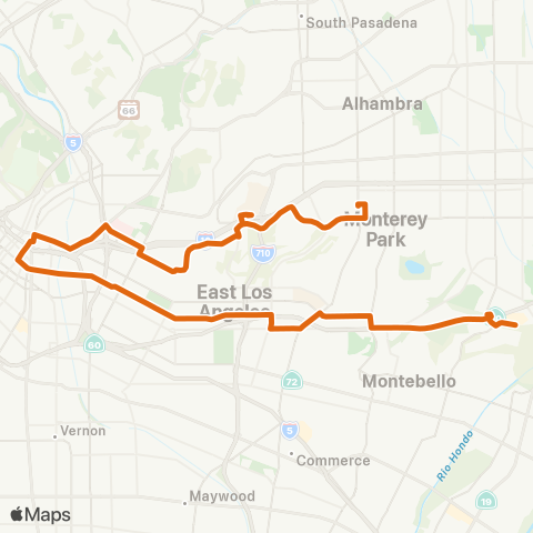 Metro Local Line map