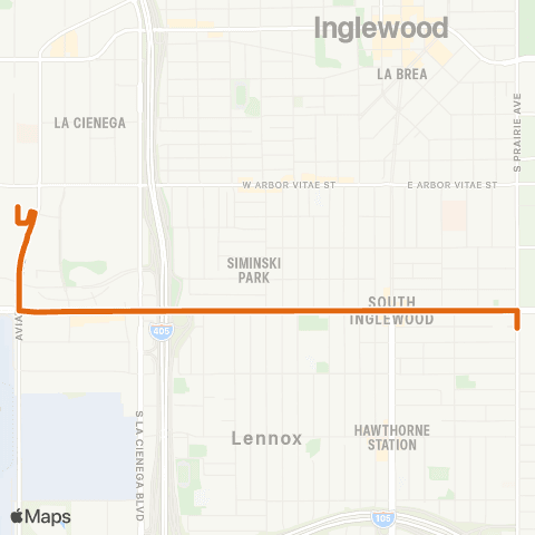 Metro LAX/Metro Transit - Intuit Dome map