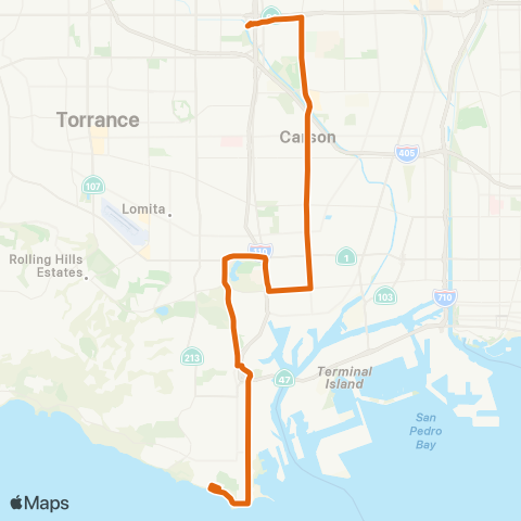 Metro Local Line map