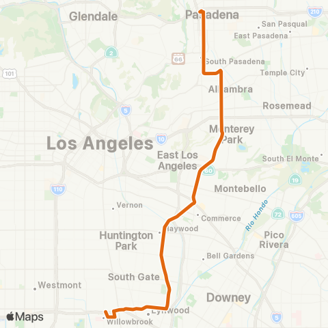 Metro Local Line map