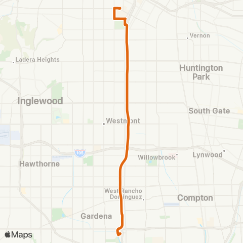 Metro Express Line map