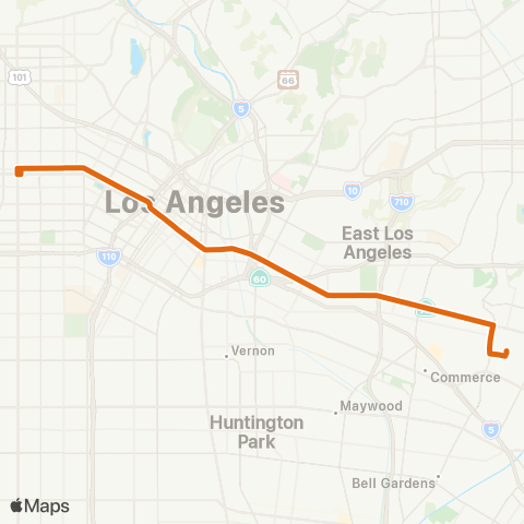 Metro Local Line map