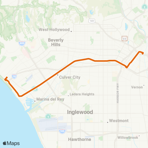 Metro Local Line map