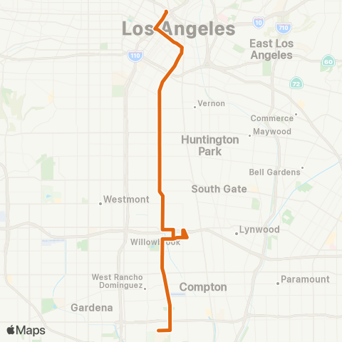 Metro Local Line map
