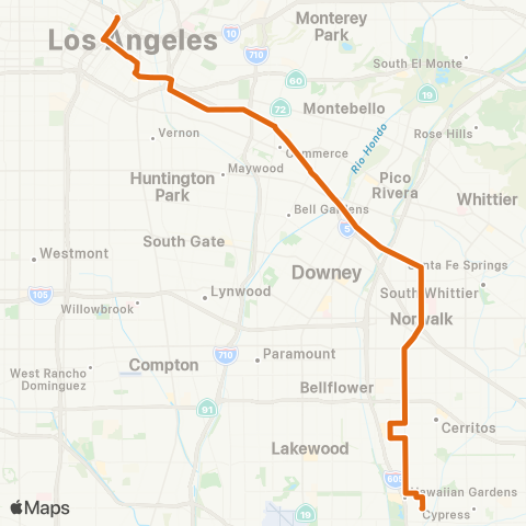 Metro Local Line map