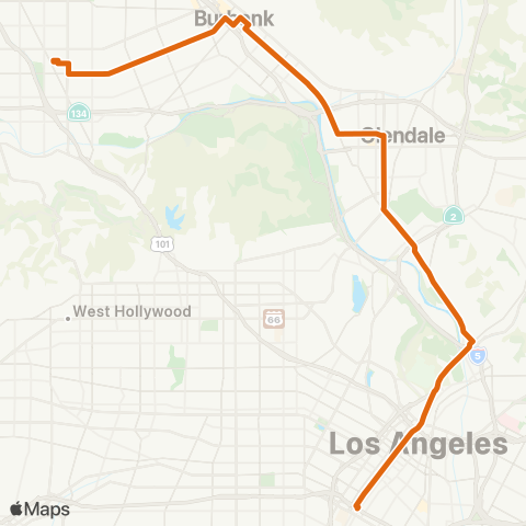 Metro Local Line map