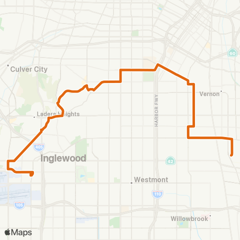 Metro Local Line map