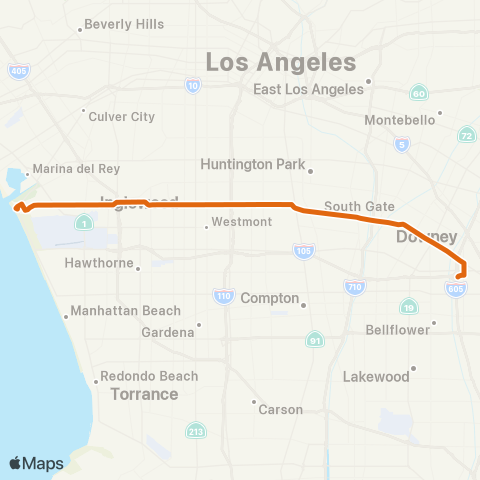 Metro Local Line map