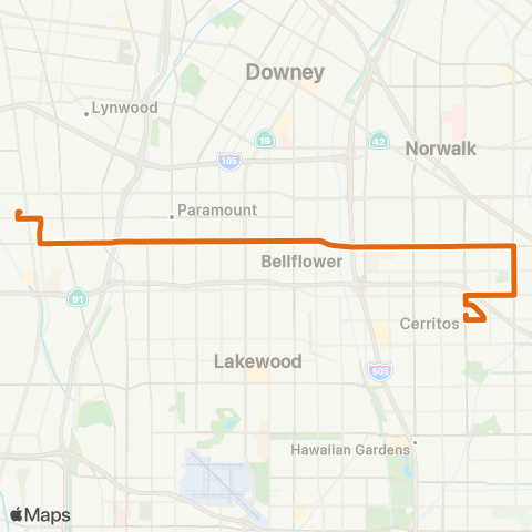 Metro Local Line map