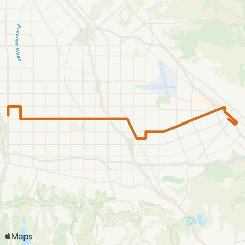 Metro Local Line map