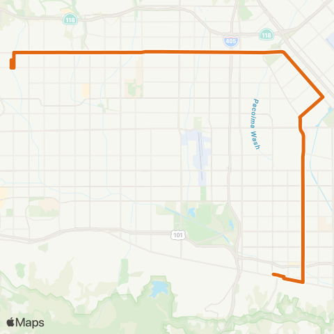 Metro Local Line map