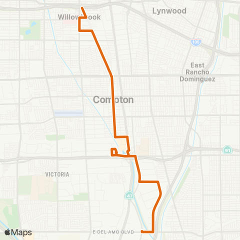 Metro Local Line map