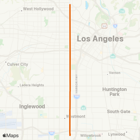 Metro Local Line map