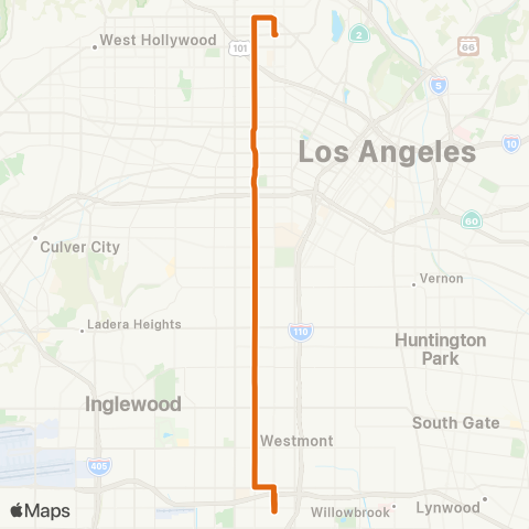 Metro Local Line map