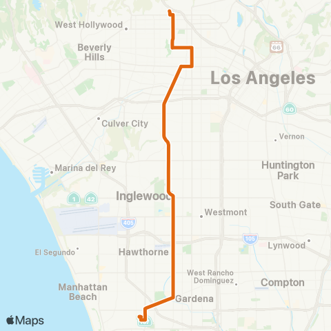 Metro Local Line map