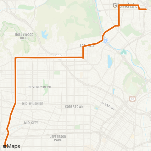 Metro Local Line map