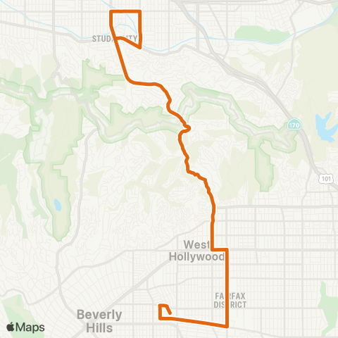 Metro Local Line map