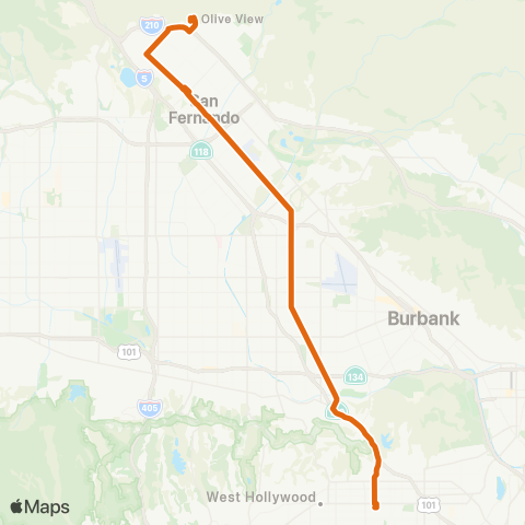 Metro Local Line map