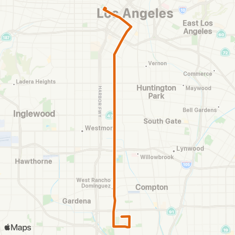 Metro Local Line map