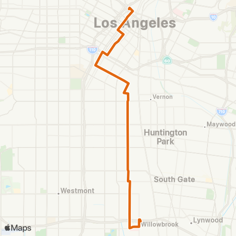 Metro Local Line map